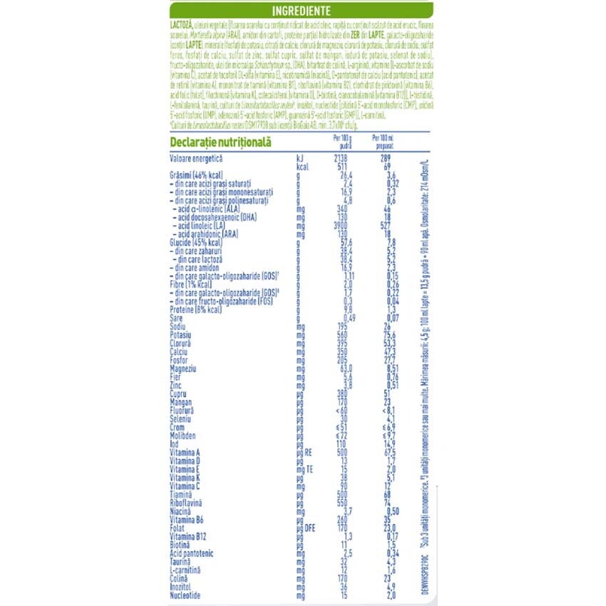Formulă de lapte praf NESTLÉ NAN TOTAL CONFORT 2, de la 6 luni, 800g