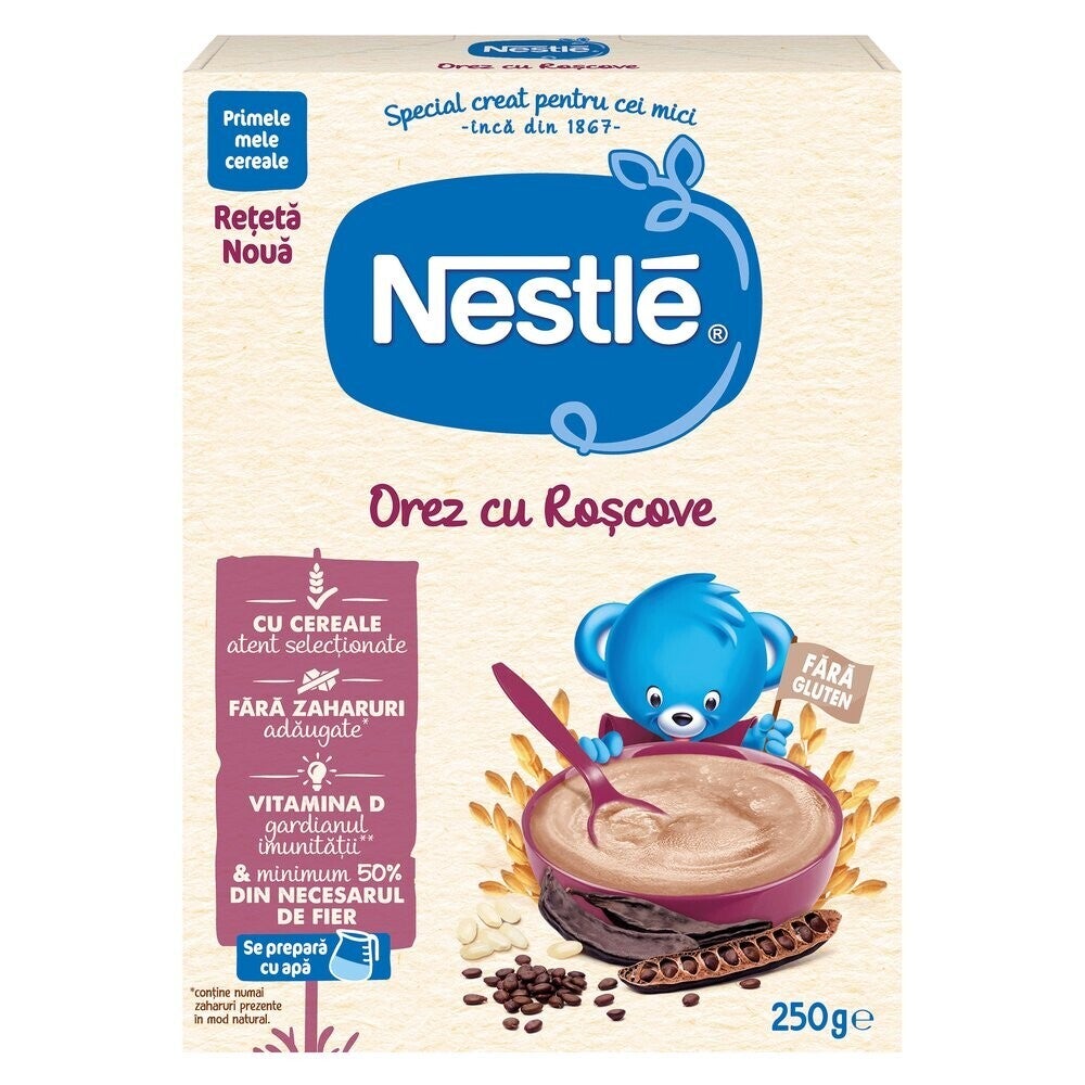 Nestlé Cereale Orez cu Roscove, cereale pentru bebelusi, primele mele cereale