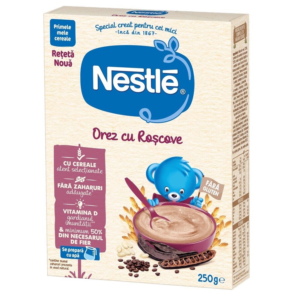 Nestlé Cereale Orez cu Roscove, cereale pentru bebelusi, primele mele cereale