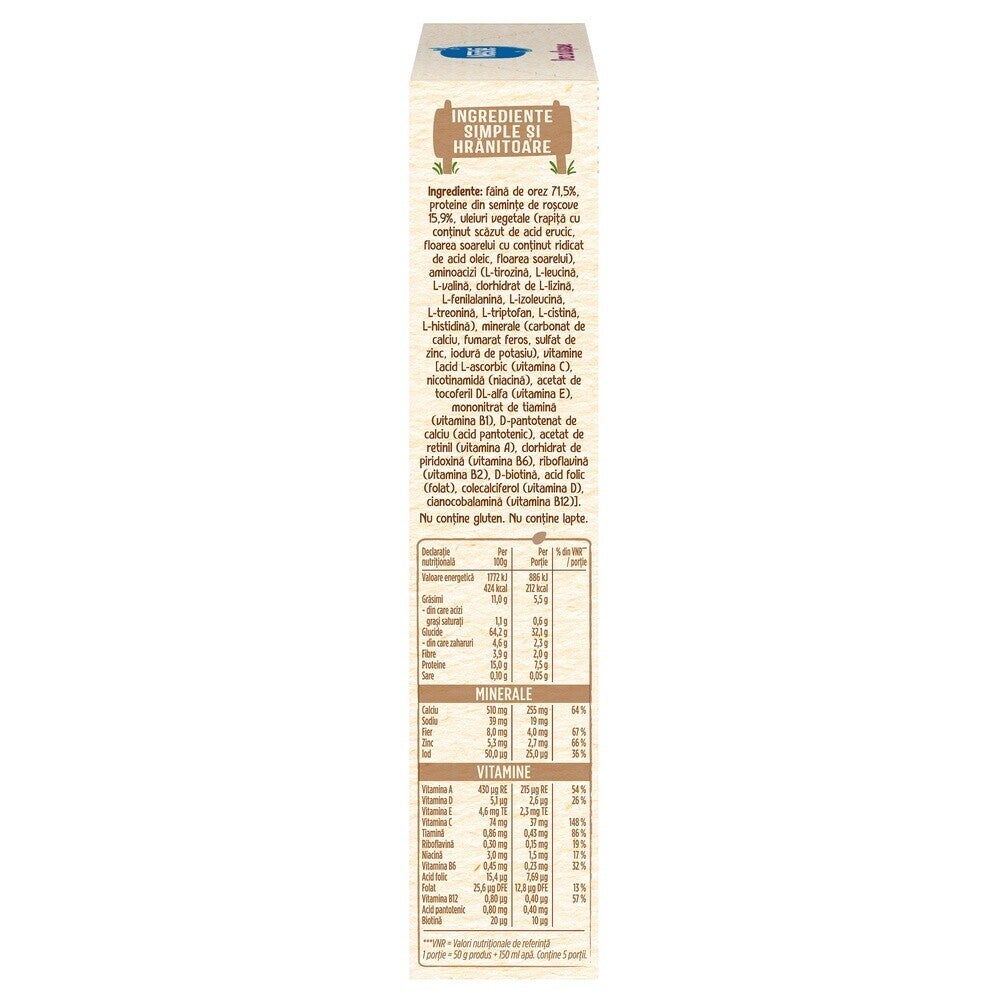 Nestlé Cereale Orez cu Roscove, cereale pentru bebelusi, primele mele cereale