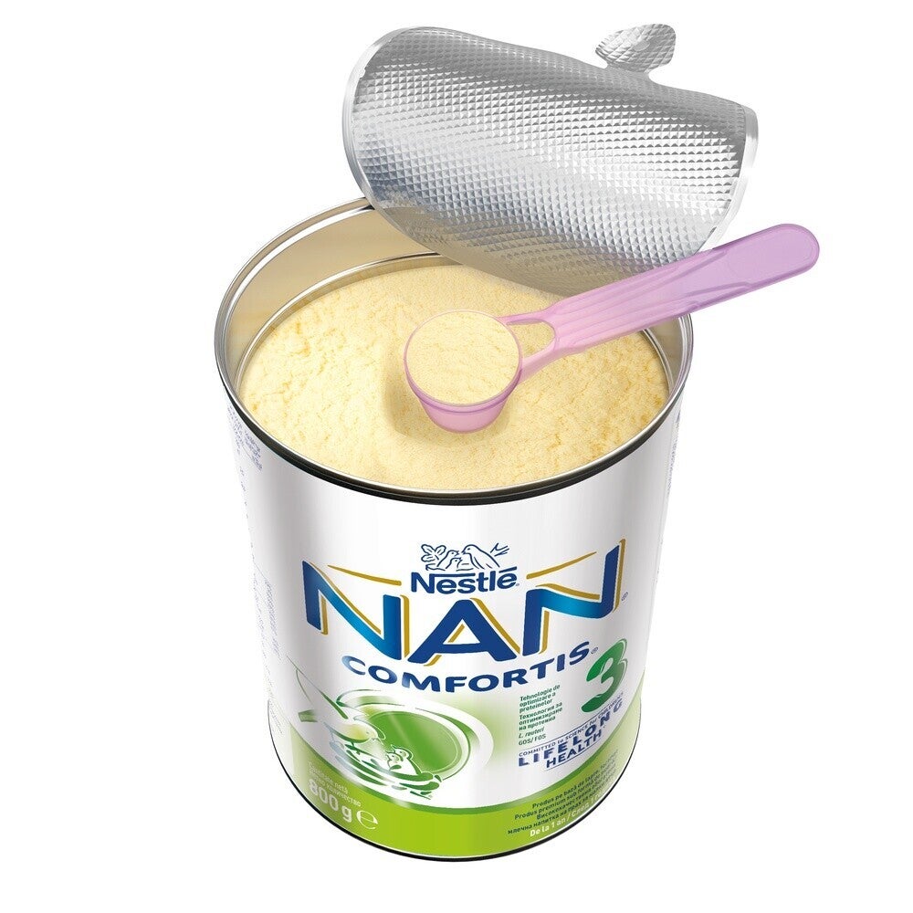 Formulă de lapte praf pentru copii, NESTLÉ NAN COMFORTIS 3, de la 1 an, 800g
