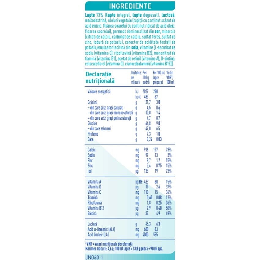 Formulă de lapte praf NESTLÉ NAN OPTIPRO 3, pentru copii, de la 1 an, 800 g