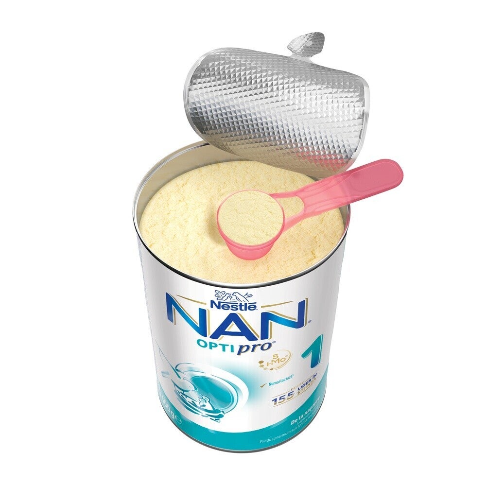 Nestlé NAN OPTIPRO 1 HMO, formula de lapte pentru bebelusi de la nastere, lapte de inceput 400g