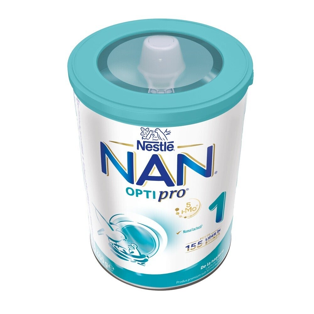 Nestlé NAN OPTIPRO 1 HMO, formula de lapte pentru bebelusi de la nastere, lapte de inceput 400g