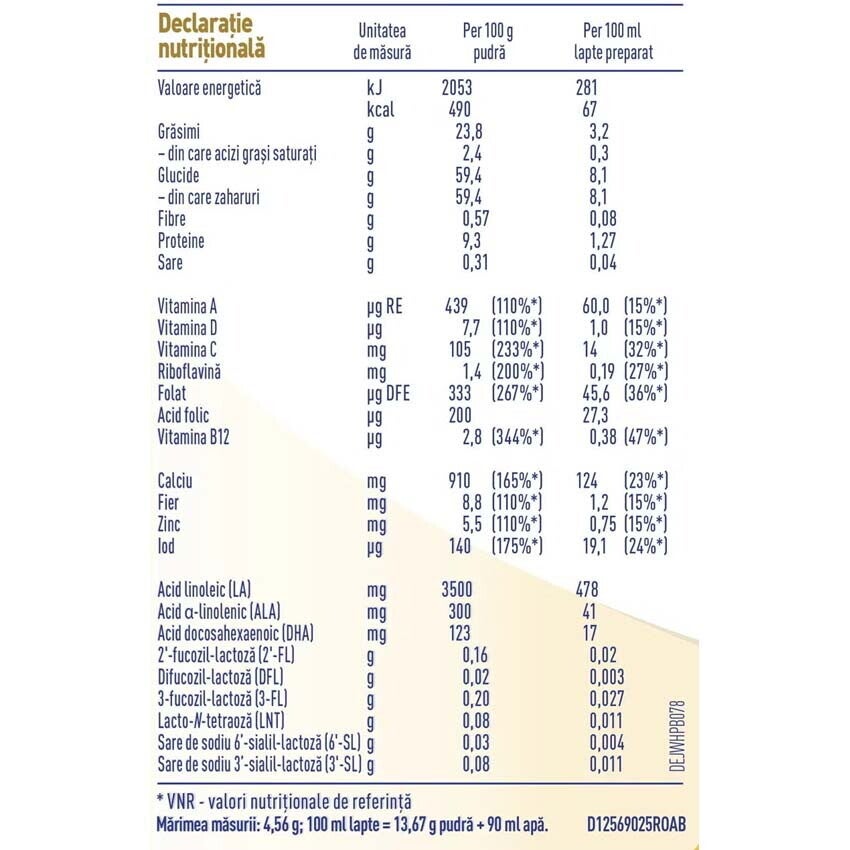 Formula cu lapte pentru bebelusi, NESTLÉ NAN SUPREME pro 3, de la 12 luni 800g