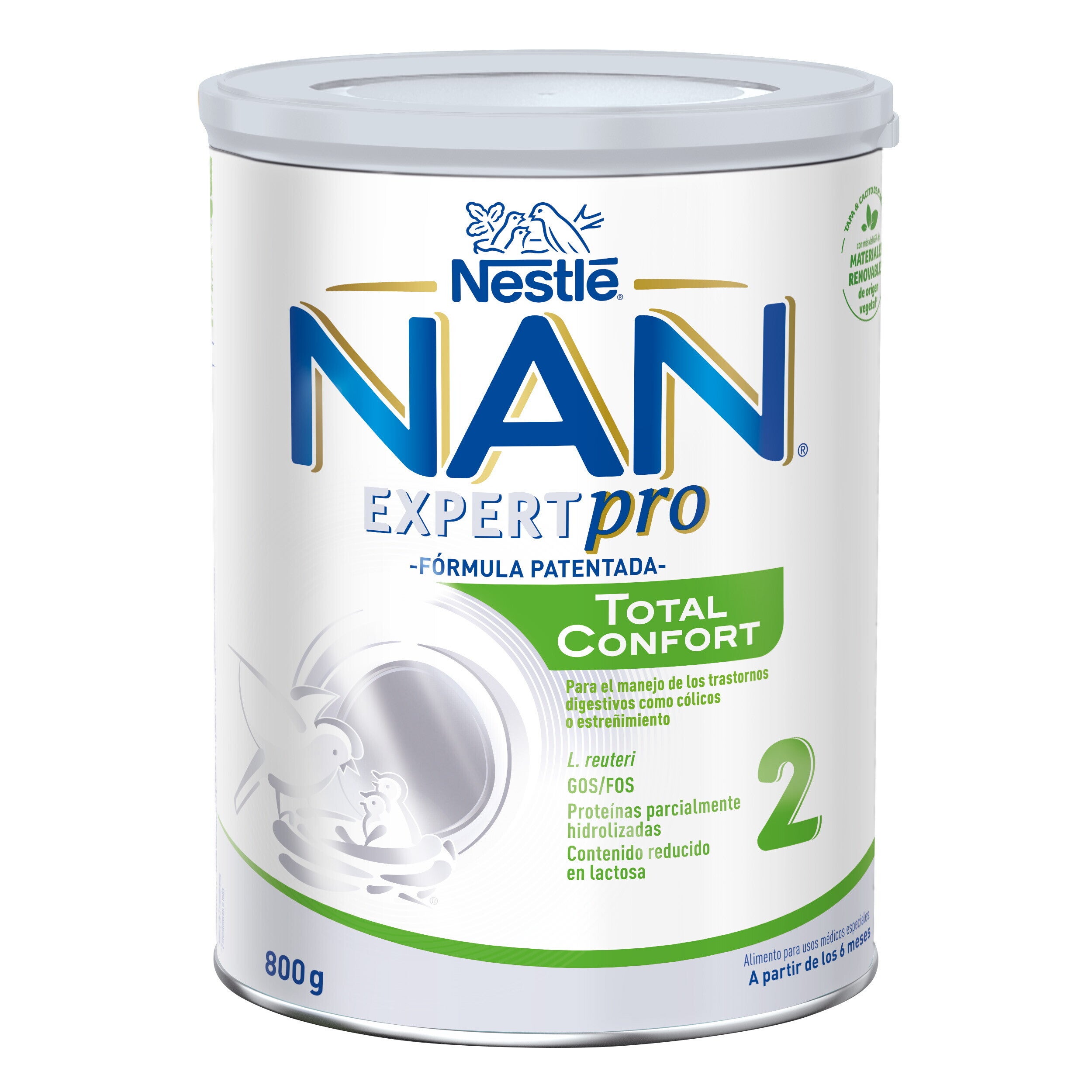 Formulă de lapte praf NESTLÉ NAN TOTAL CONFORT 2, de la 6 luni, 800g