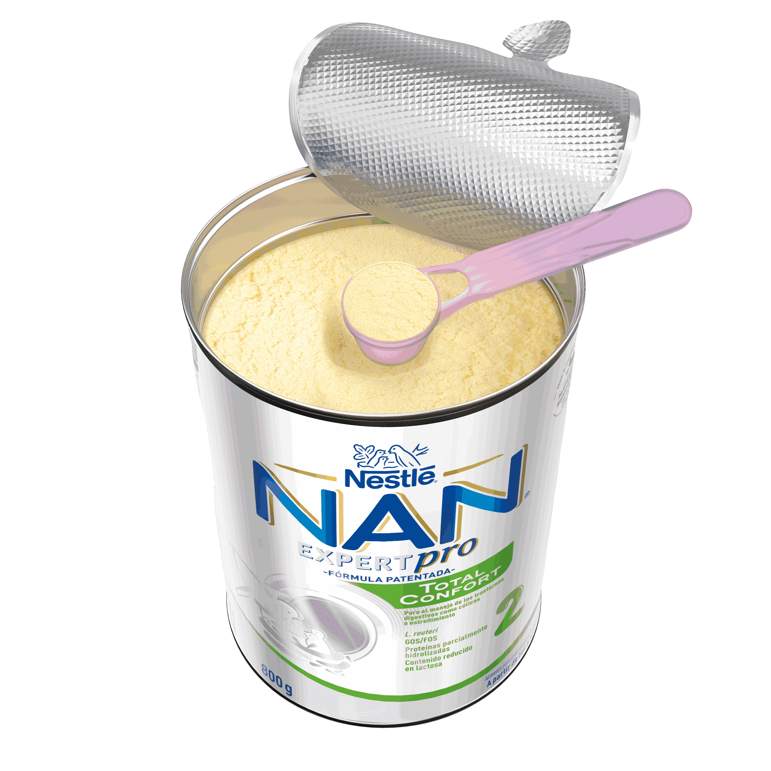 Formulă de lapte praf NESTLÉ NAN TOTAL CONFORT 2, de la 6 luni, 800g