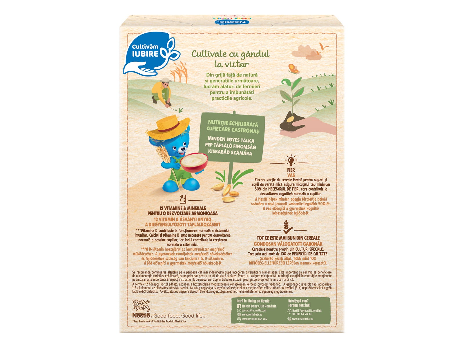 NESTLE JUNIOR Căpșuni Cereale bebelusi de la 12 luni, 200g