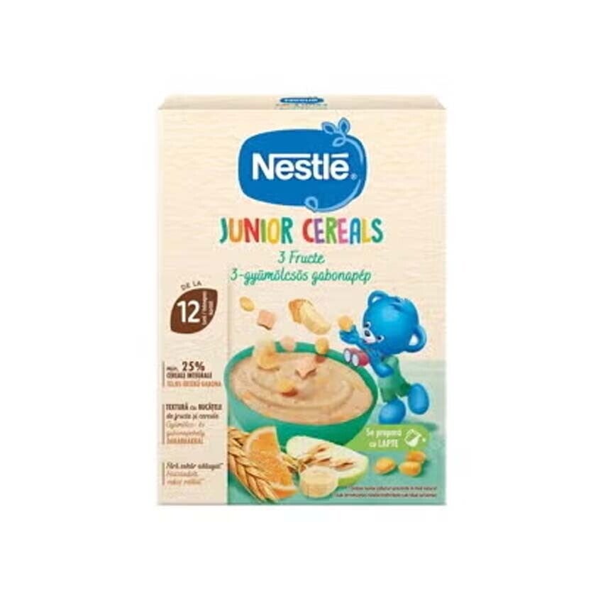 Cereale Nestle Bebelusi Junior 3 Fructe Cereale bebelusi, de la 12 luni, 200g