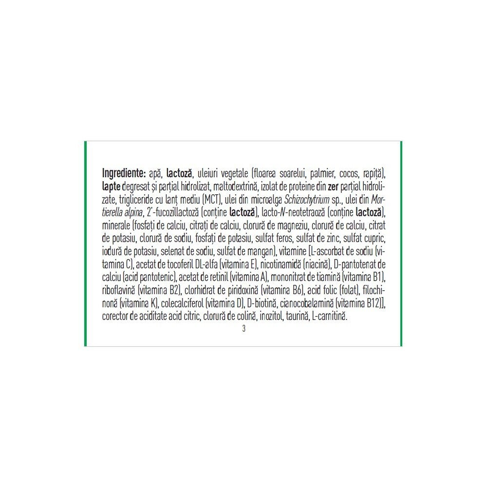 Formulă de lapte NESTLÉ PreNAN® Stage 1, (pentru sugarii <1800 g)