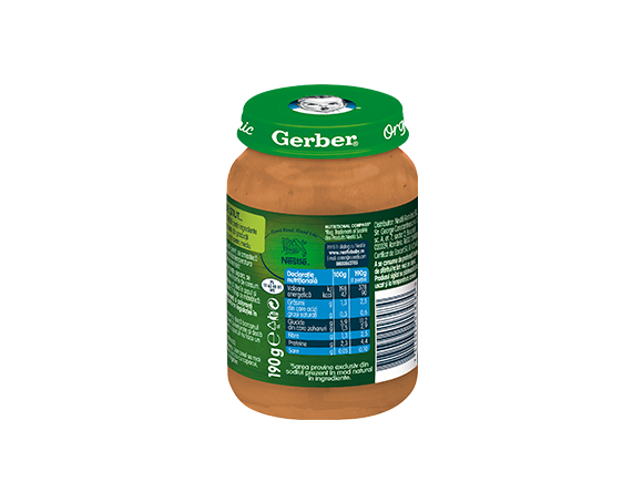 GERBER BIO Legume cu Vitel si Cartofi, 190g, de la 6 luni