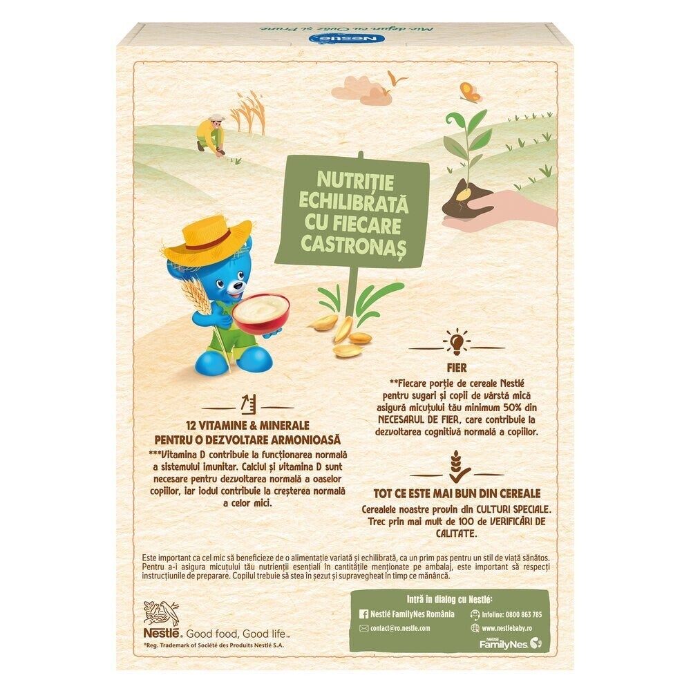 Nestlé Mic dejun cu Ovaz si Prune, cereale pentru bebelusi, de la 6 luni, 250g