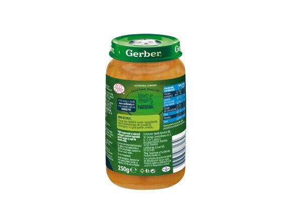 GERBER BIO Spaghete integrale cu carne de vita, 250g, de la 12 luni