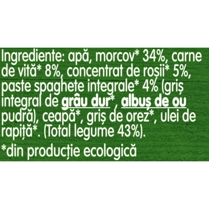 GERBER BIO Morcovi si Cartofi Dulci, piure bebelusi pentru inceperea diversificarii, de la 6 luni