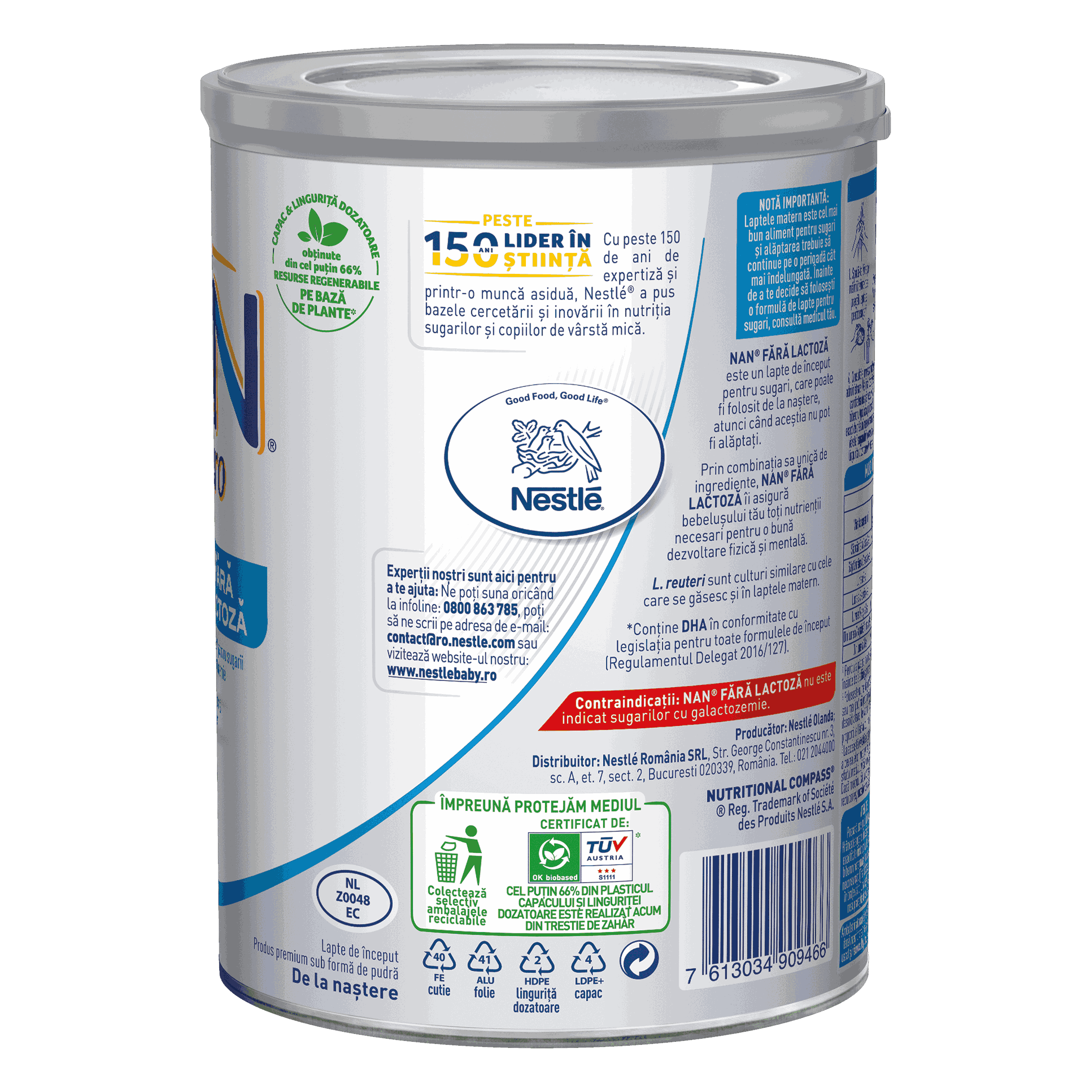 NESTLÉ NAN FĂRĂ LACTOZĂ