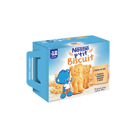 Biscuiti Nestlé P'tit Biscuit, 180g, de la 12 luni