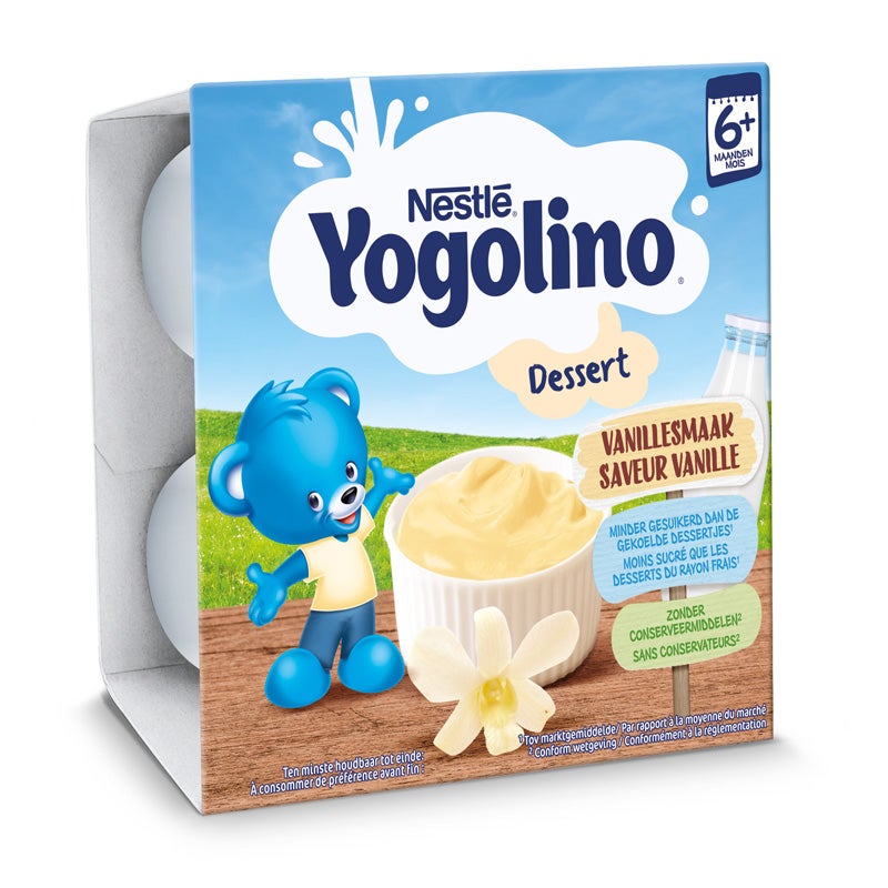 nestle gustare cu lapte yogolino cu vanilie