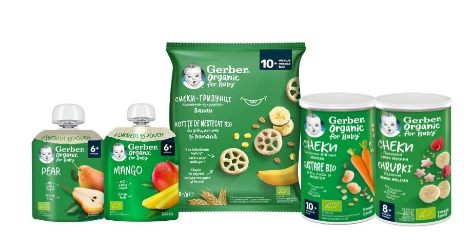 Descoperă alimentele organice cu Gerber