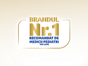 Brandul nr. 1 recomandat de medicii pediatri din lume și alegerea mamelor din România.
