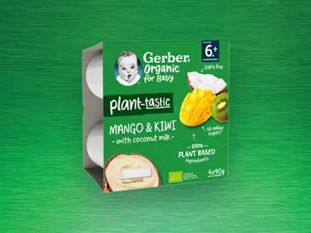 Desert cu crema spuma de cocos Gerber Organic Desert cu crema spuma de cocos Gerber Organic
