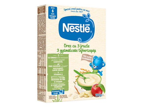 Cereale Nestlé® Orez cu 3 fructe