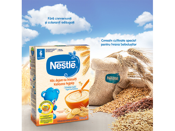 cereale nestle baby mic dejun cu biscuiti