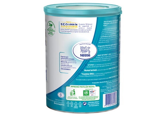 formula de lapte de la nastere - ambalaj reciclabil