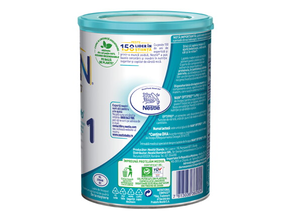formula de lapte de la nastere - ambalaj reciclabil