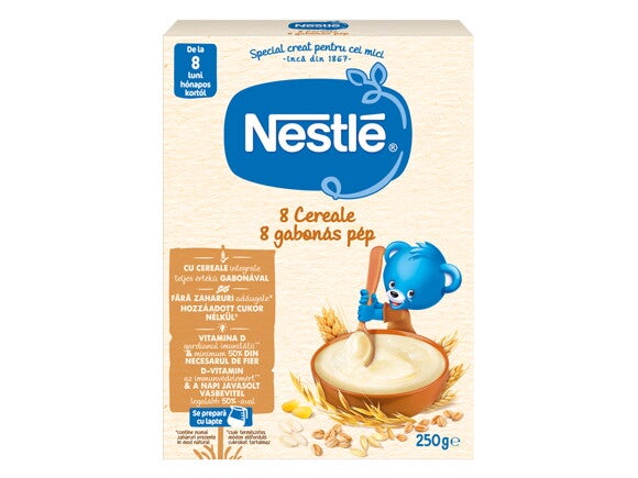 nestle baby 8 cereale ambalaj nou