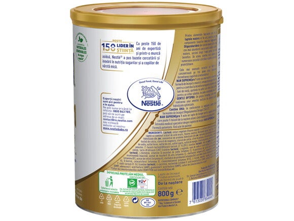formula de lapte pentru copii de varsta mica nan supreme