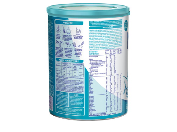 formula de lapte de la 6 luni - informatii nutritionale