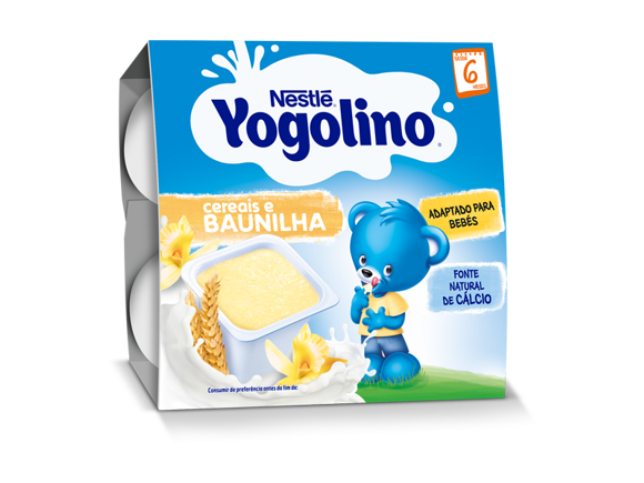 gustare cu lapte nestle yogolino gris cu lapte