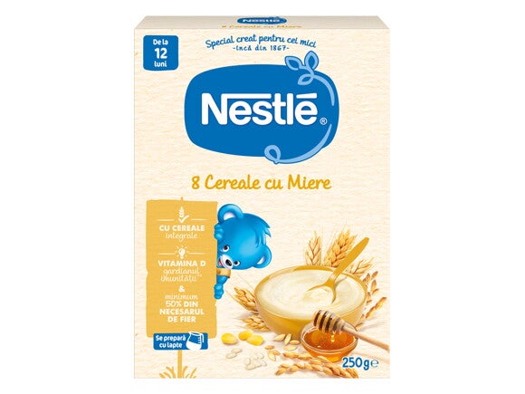 nestle baby 8 cereale cu miere ambalaj nou