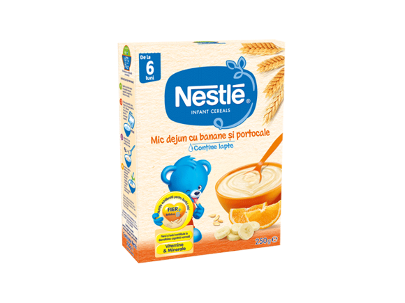 Nestle cereale mic dejun banane portocale Nestle cereale mic dejun banane portocale