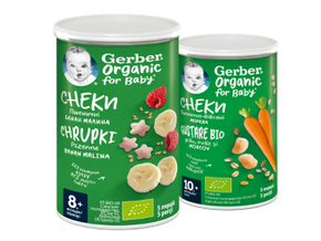 Gama GERBER Organic for Baby Gustări BIO