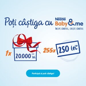 Poti castiga cu Nestle Baby & me