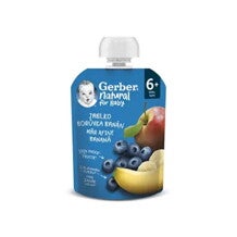 GERBER NATURAL Mar, Afine, Banana, piure bebelusi, de la 6 luni, 90g