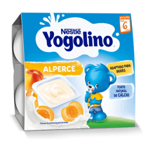Gustare cu lapte Nestlé® Yogolino Caise, 4 x 100g, de la 6 luni