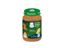 GERBER BIO Legume cu Vitel si Cartofi, 190g, de la 6 luni GERBER BIO Legume cu Vitel si Cartofi, 190g, de la 6 luni