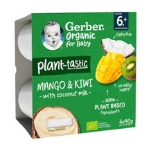 Gerber BIO Desert Mango si Kiwi, cu lapte de cocos