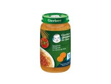 GERBER BIO Spaghete integrale cu carne de vita, 250g, de la 12 luni GERBER BIO Spaghete integrale cu carne de vita, 250g, de la 12 luni