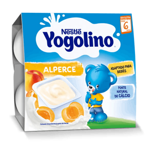 Gustare cu lapte Nestlé® Yogolino Caise, 4 x 100g, de la 6 luni
