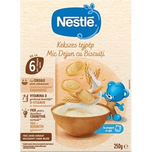 Nestlé Cereale Mic Dejun cu Biscuiți, pentru Bebeluși, de la 6 luni, 250g