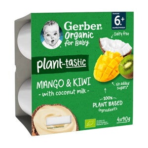 Gerber BIO Desert Mango si Kiwi, cu lapte de cocos