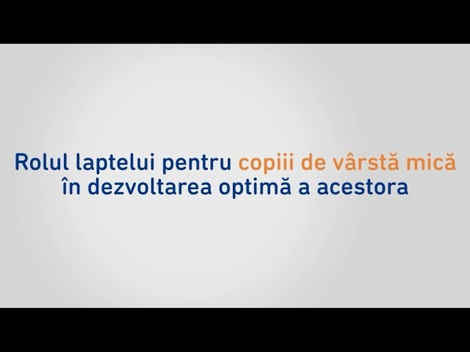 Rolul laptelui pentru copiii de varsta mica in dezvoltarea optima a acestora