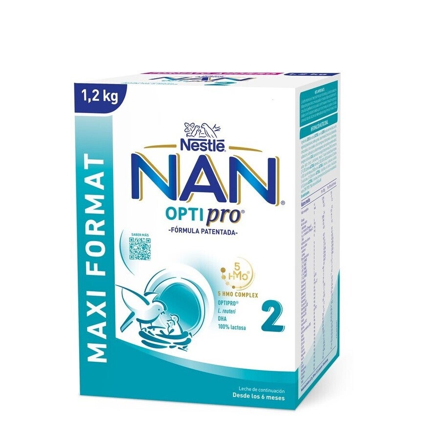 Formulă de lapte praf Nestlé NAN® OPTIPRO 2, pentru bebeluși, 6-12 luni, 1200 g 