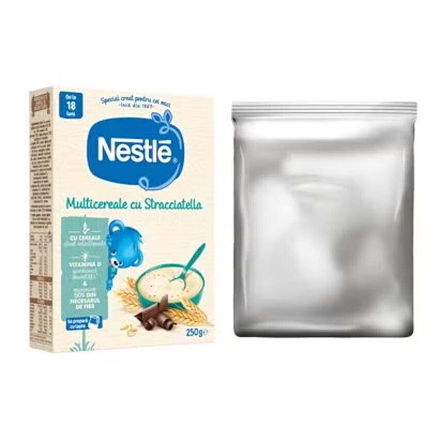 Nestlé Multicereale Cu Stracciatella pentru copii de la 18 luni, 250g