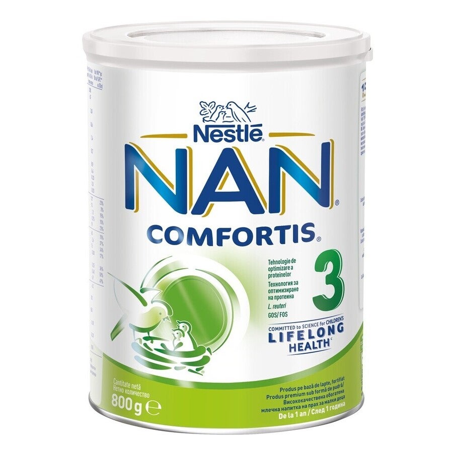 Formulă de lapte praf pentru copii, NESTLÉ NAN COMFORTIS 3, de la 1 an, 800g