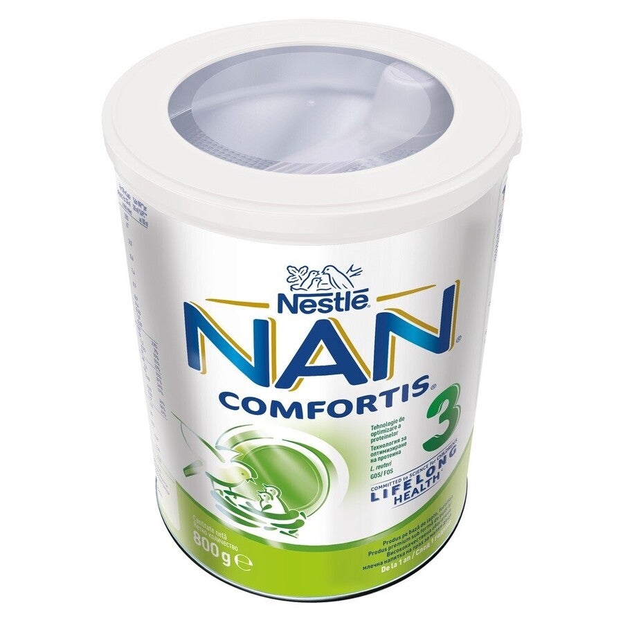 Formulă de lapte praf pentru copii, NESTLÉ NAN COMFORTIS 3, de la 1 an, 800g
