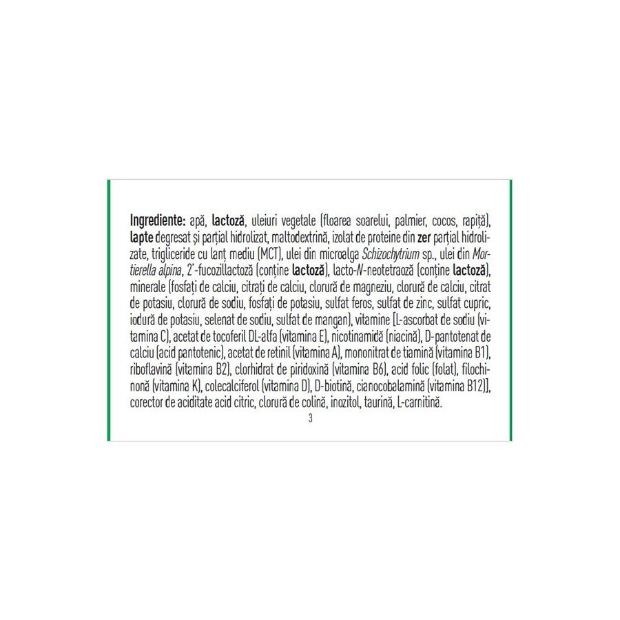 Formulă de lapte NESTLÉ PreNAN® Stage 1, (pentru sugarii <1800 g)